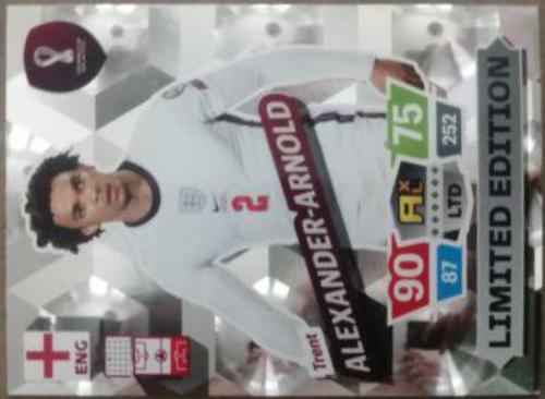 Trent Alexander Arnold Soccer Cards 2022 Panini Adrenalyn XL FIFA World Cup Qatar Limited Edition