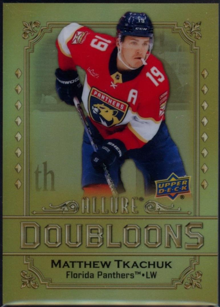 Matthew Tkachuk #DB-61 Hockey Cards 2024 Upper Deck Allure Doubloons