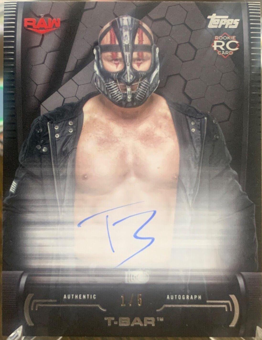 T BAR #A-TB Wrestling Cards 2021 Topps WWE Undisputed Superstar Roster Autographs