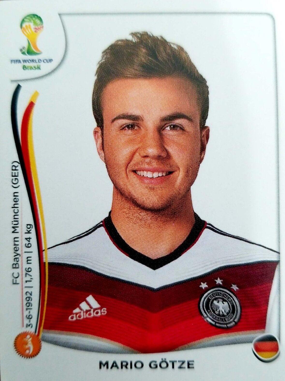 Mario Gotze #500 Soccer Cards 2014 Panini World Cup Stickers