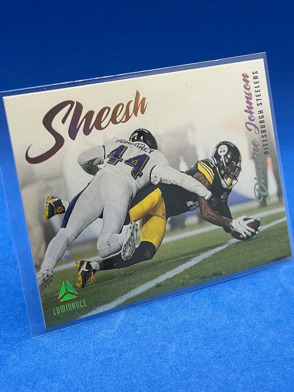 Diontae Johnson #SHS-DJO Football Cards 2022 Panini Luminance Sheesh