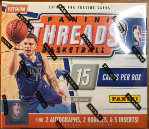 Hobby Box Basketball Cards 2018 Panini Threads
