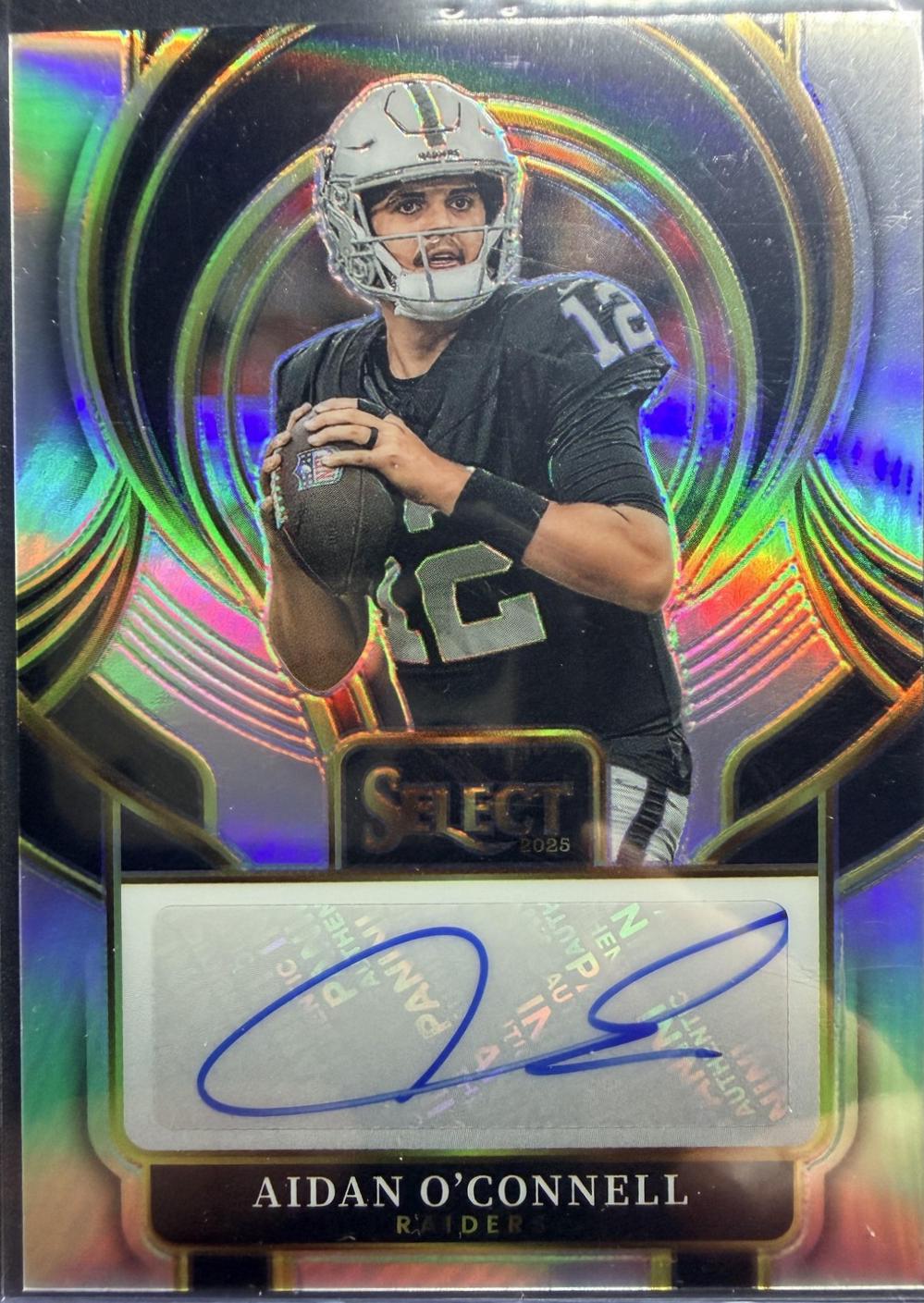 Aidan O'Connell #SIP-AOL 2025 Panini Select Select Signature Prizm Football