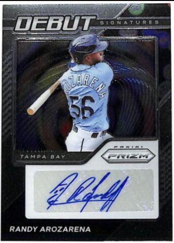Randy Arozarena #DS-RA Baseball Cards 2021 Panini Prizm Debut Signatures