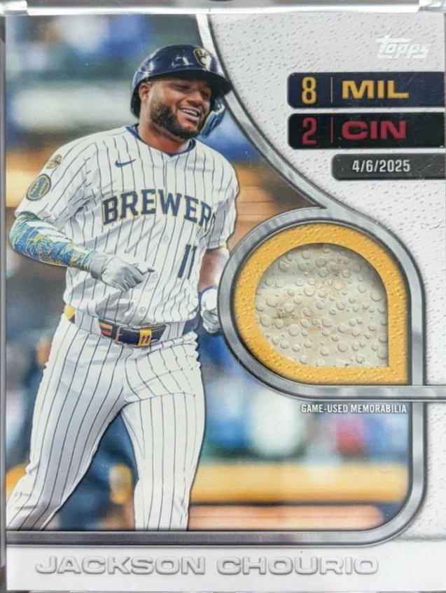 Jackson Chourio #RTB-JCH 2026 Topps Series 2 Rounding The Bases Baseball