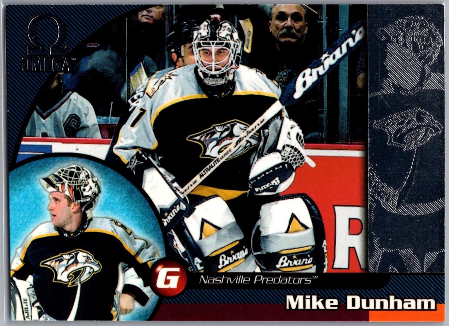 Mike Dunham #128 1998 Pacific Omega Hockey