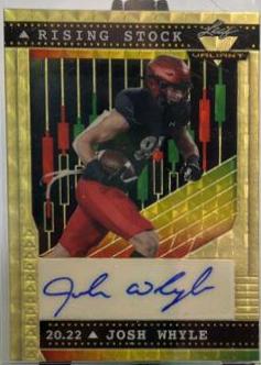 Josh Whyle #RS-JW3 2022 Leaf Valiant Autographs Rising Stock Football