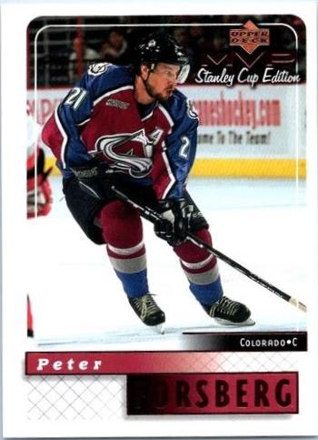 Peter Forsberg #54 Hockey Cards 1999 Upper Deck MVP Stanley Cup Edition