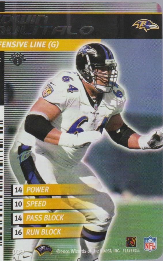 Edwin Mulitalo #39 2001 NFL Showdown