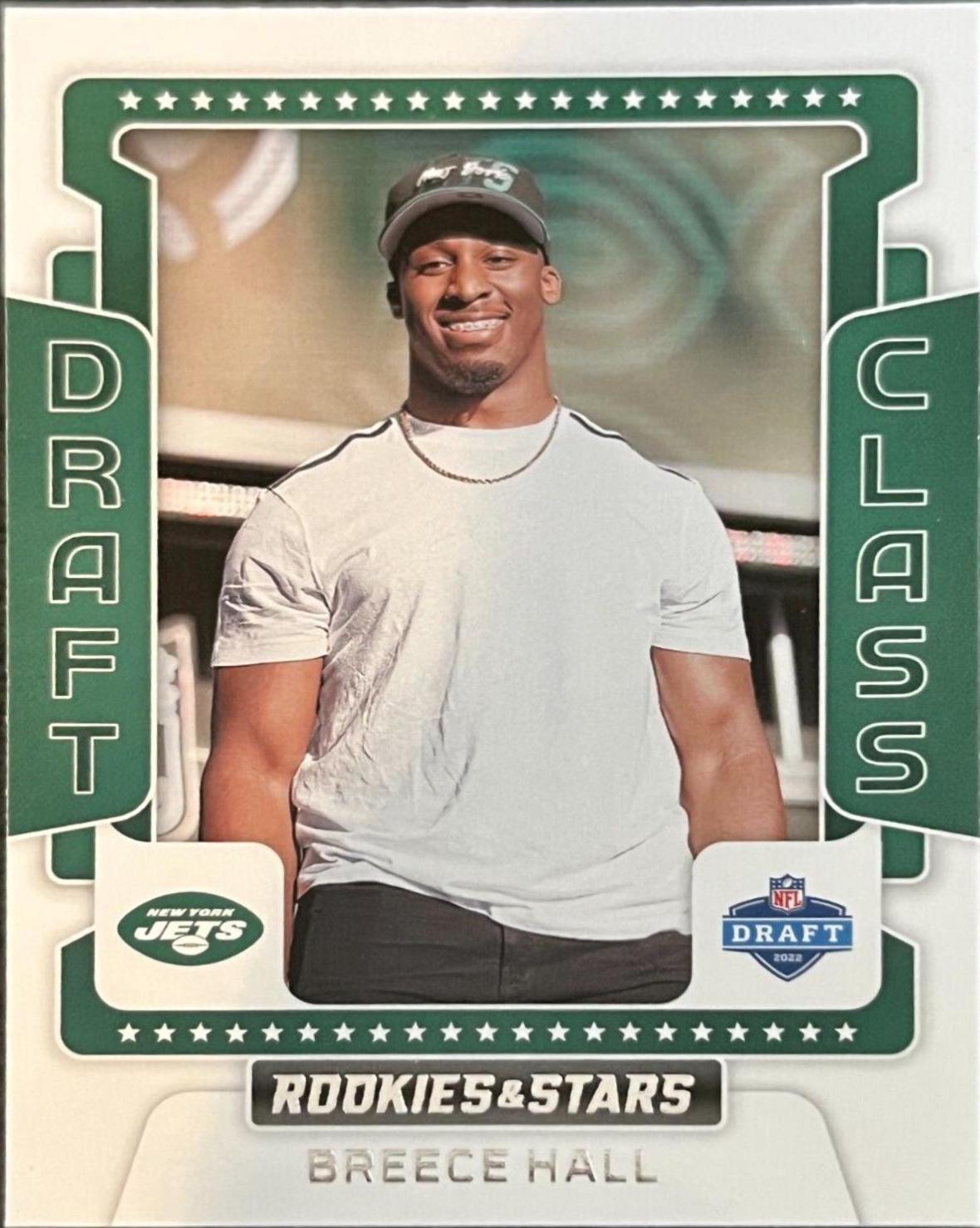 Breece Hall #DC-10 Football Cards 2022 Panini Rookies & Stars Draft Class