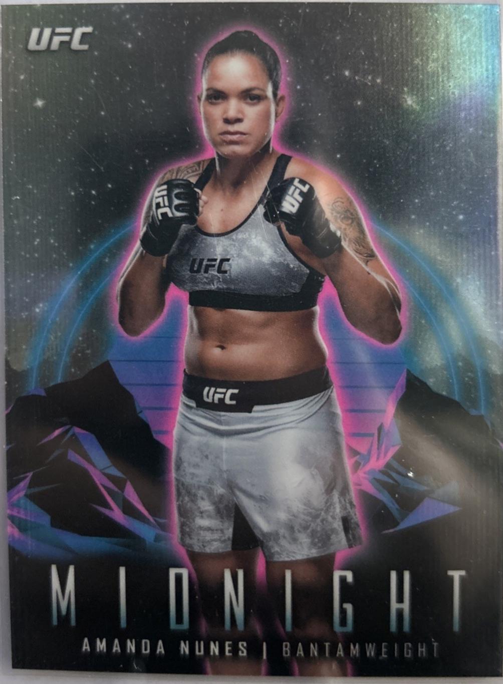 Amanda Nunes #NS-1 Ufc Cards 2024 Topps Midnight UFC Night Stars