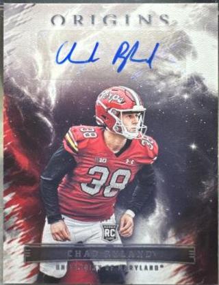 Chad Ryland #OA-CRY Football Cards 2023 Panini Chronicles Draft Picks Origins Rookie Autographs