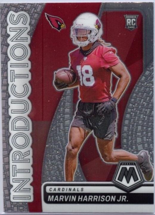 Marvin Harrison Jr. #3 Football Cards 2024 Panini Mosaic Introductions