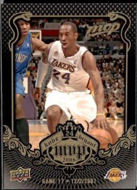 Bryant #KB-17 Basketball Cards 2008 Upper Deck MVP Kobe