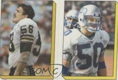 Glen Redd, Fredd Young Football Cards 1986 Topps Stickers