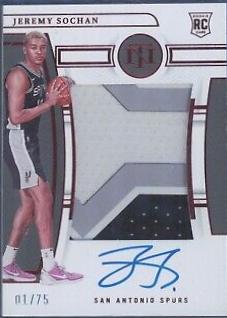 Jeremy Sochan [Patch Autograph Red] #142
