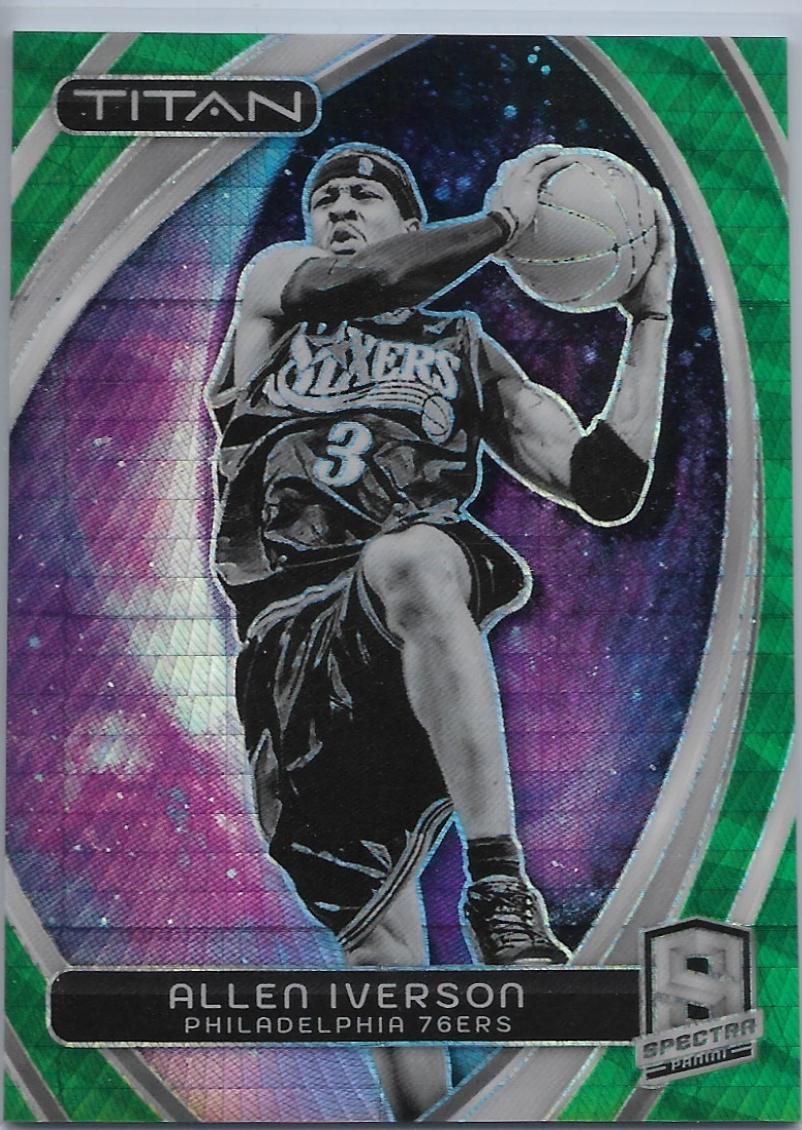 Allen Iverson [Green International] #17 Prices | 2023 Panini
