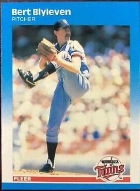 1987 Fleer Glossy Bert Blyleven #536 card