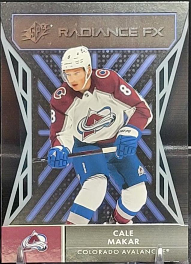 Cale Makar #RFX-14 Hockey Cards 2021 SPx Radiance FX