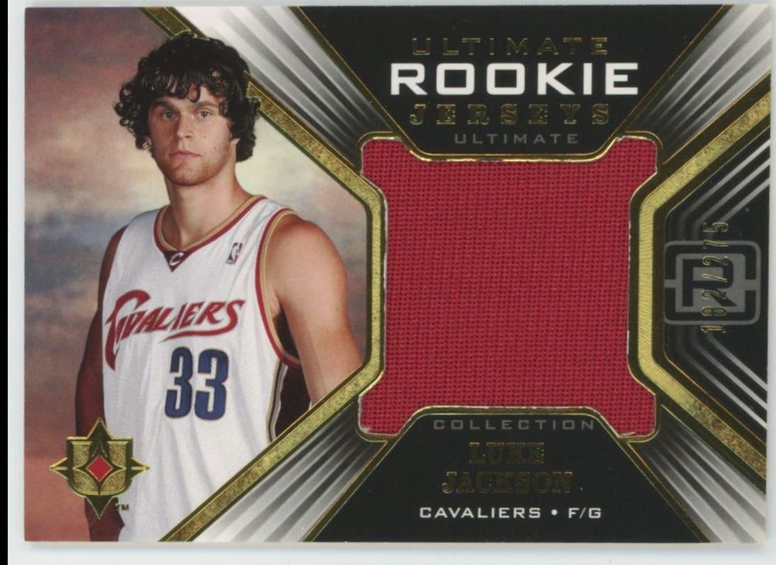 Luke Jackson #URJ-LU 2004-05 Upper Deck Ultimate Collection Basketball Ultimate Rookie Jerseys