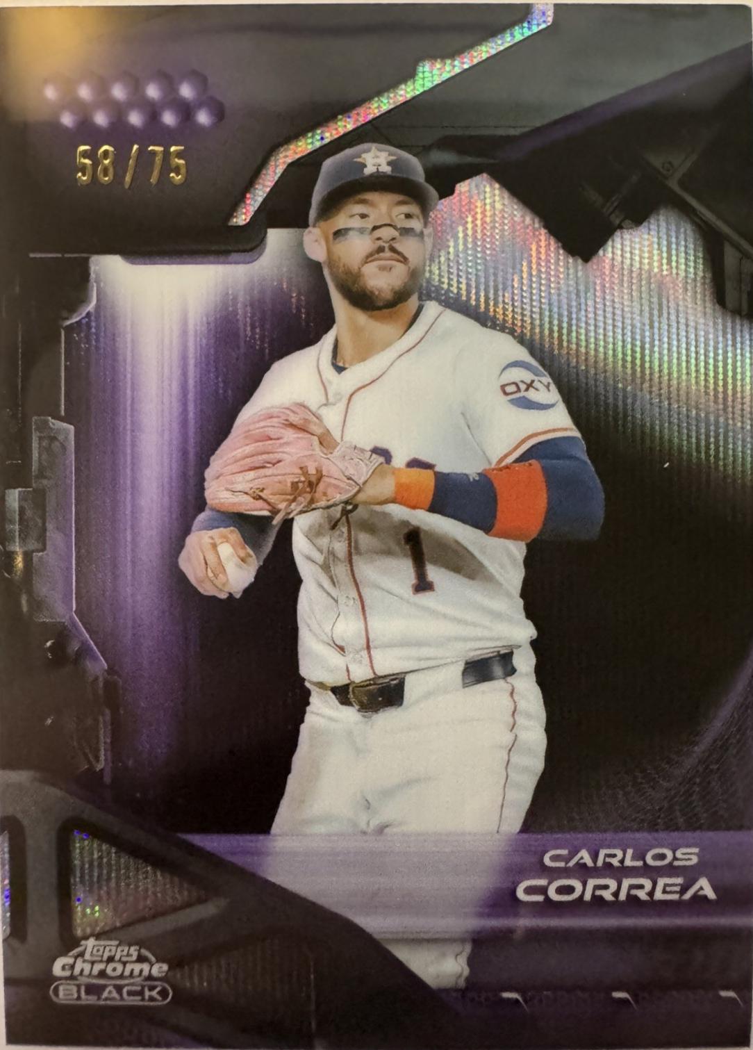 Carlos Correa [Purple Mini-Diamond Refractor] #112