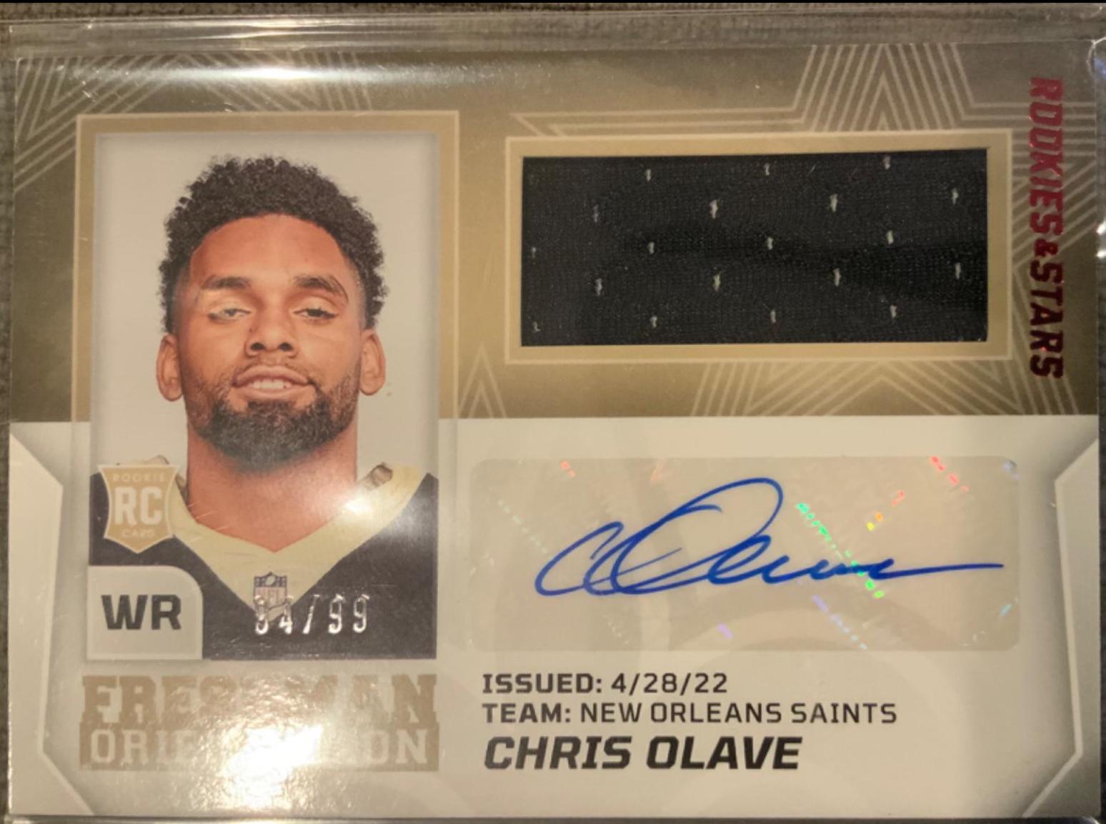 Chris Olave #FO-CO Football Cards 2022 Panini Rookies & Stars Freshman Orientation