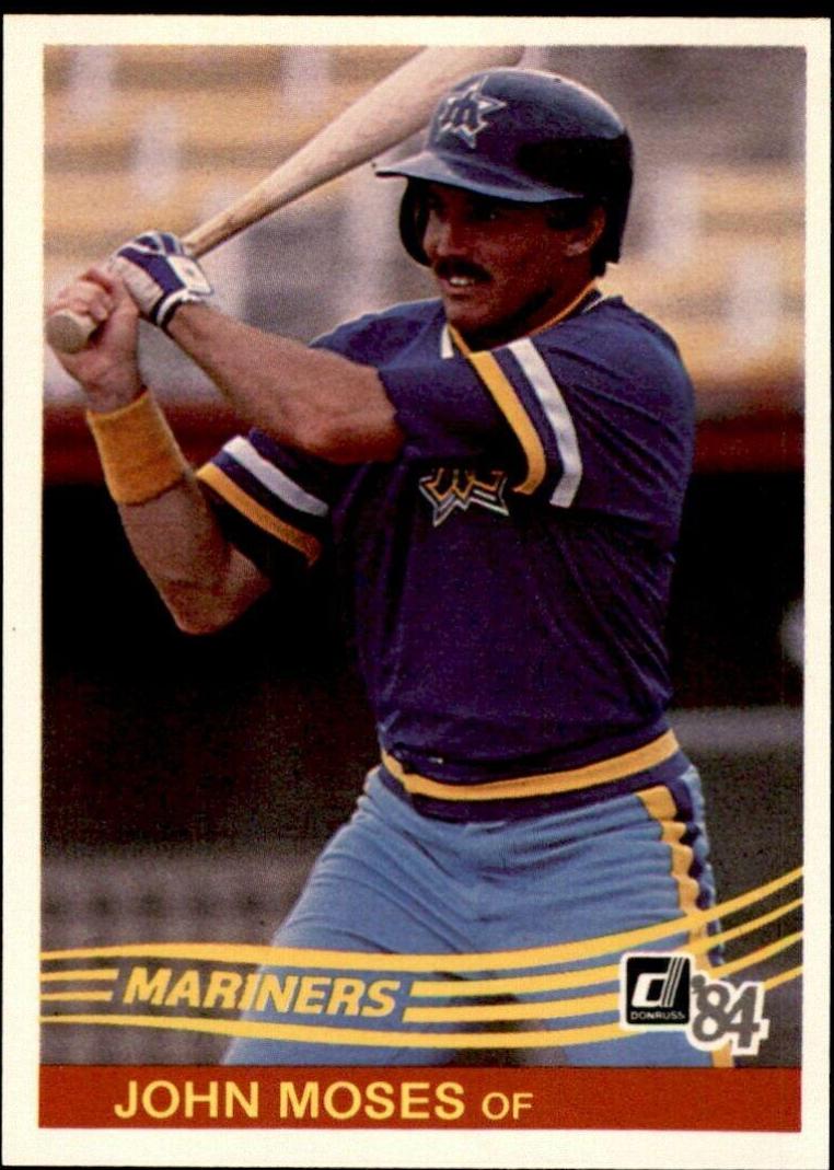 John Moses #74 Baseball Cards 1984 Donruss