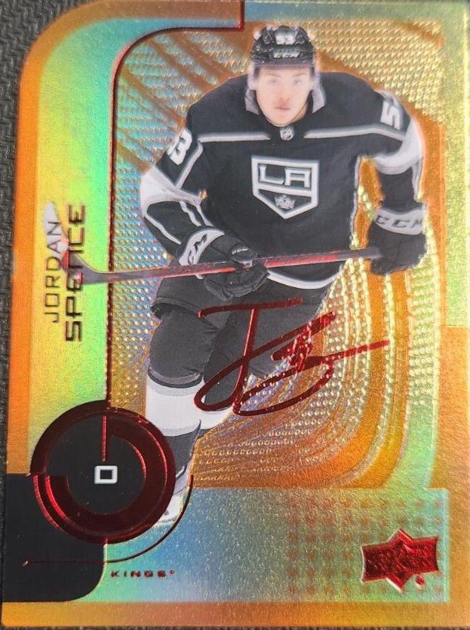 Jordan Spence #115 Hockey Cards 2022 Upper Deck Colors & Contours Update