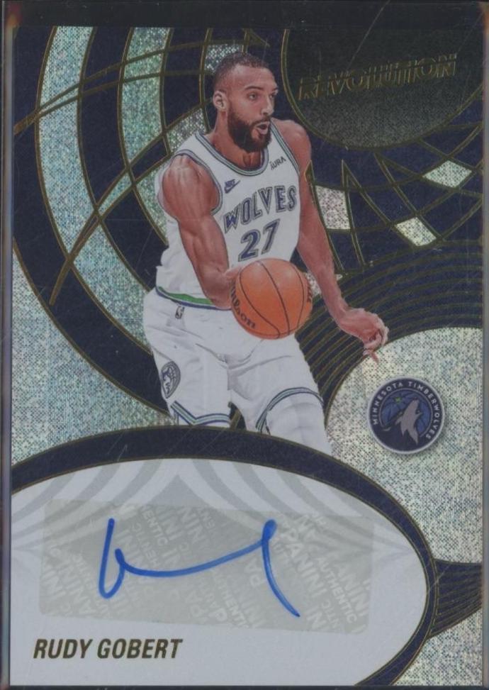 Rudy Gobert #28 2024 Panini Revolution Autograph Basketball