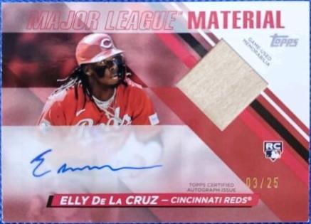 Elly De La Cruz #MLMA2-ED 2024 Topps Major League Material Autograph Baseball