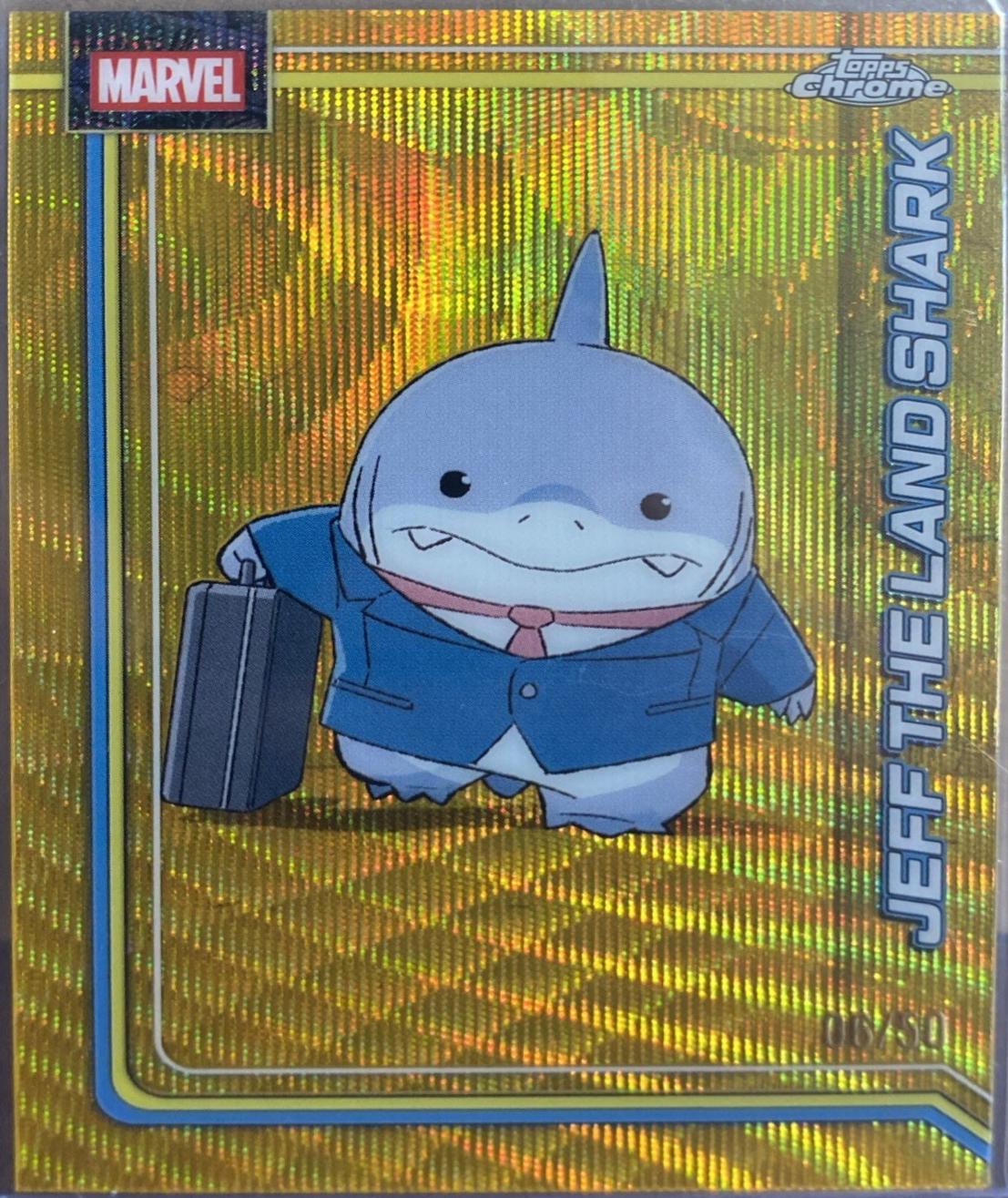 Jeff the Land Shark Gold Refractor
