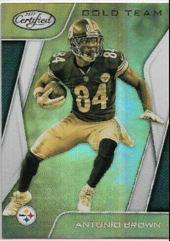 Antonio Brown #GT-AB Football Cards 2017 Panini Certified Gold Team