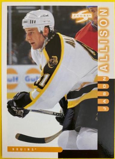 Jason Allison #233 Hockey Cards 1997 Score