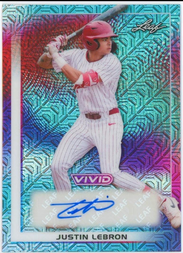 Justin Lebron #BA-JL1 2026 Leaf Metal Autograph Baseball