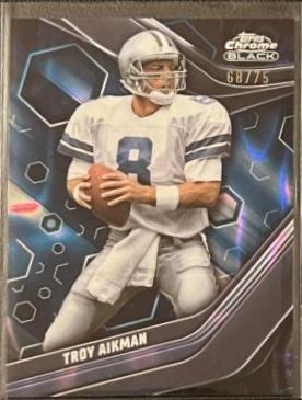 Troy Aikman [Blue Refractor] #114