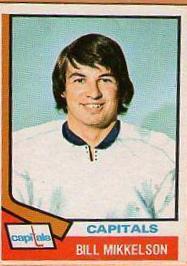 Bill Mikkelson #23 Hockey Cards 1974 O-Pee-Chee