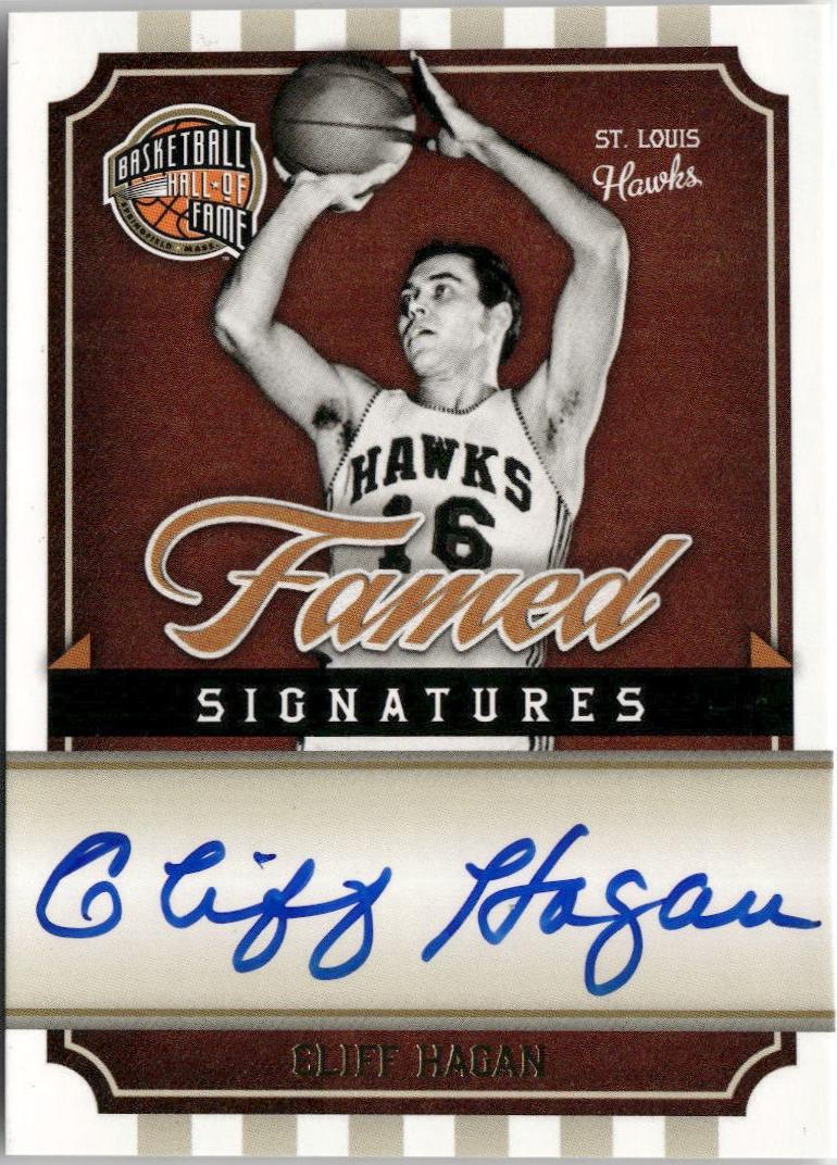 Cliff Hagan #CH 2010 Panini Hall Of Fame Famed Signatures Basketball