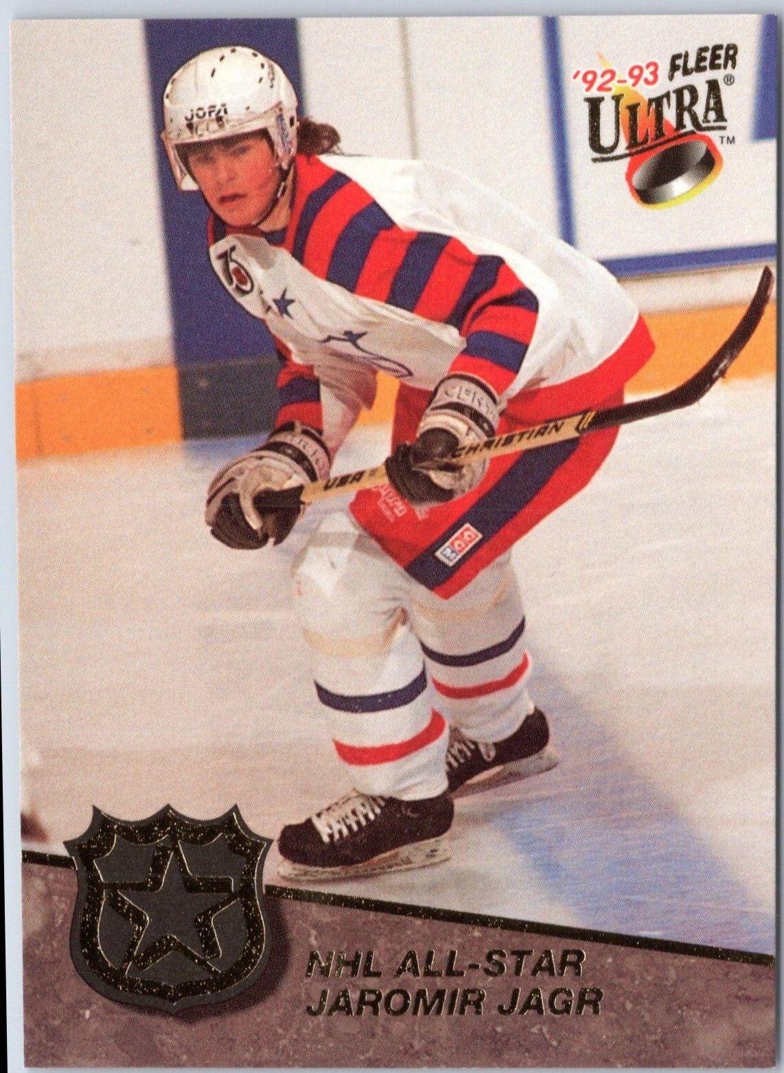 Jaromir Jagr #6 Hockey Cards 1992 Ultra All Stars