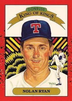 Nolan Ryan Baseball Cards 1990 Panini Donruss Super Diamond Kings