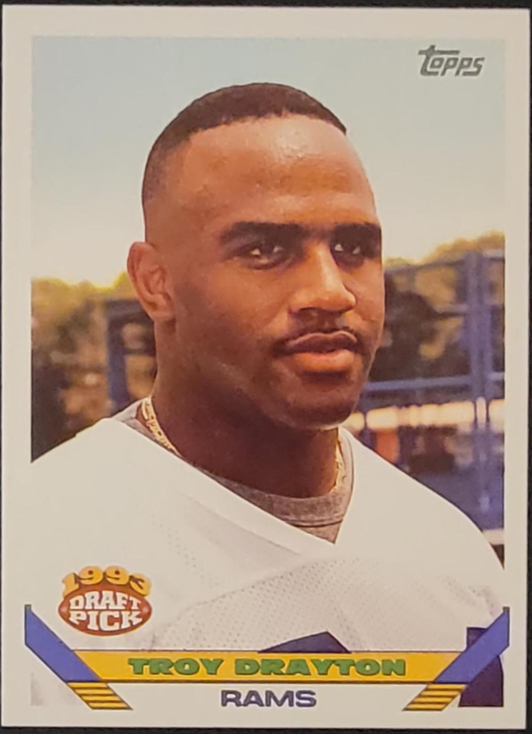 Troy Drayton #22 Football Cards 1993 Topps
