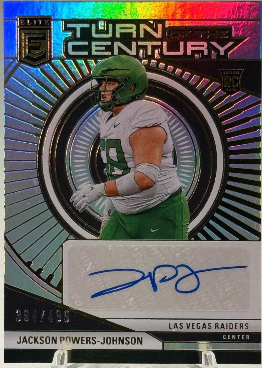 Jackson Powers-Johnson #TCA-JPJ 2024 Panini Donruss Elite Turn Of The Century Autograph Football