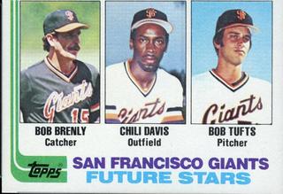 Giants Future Stars: Bob Brenly / Chili Davis / Bob Tufts