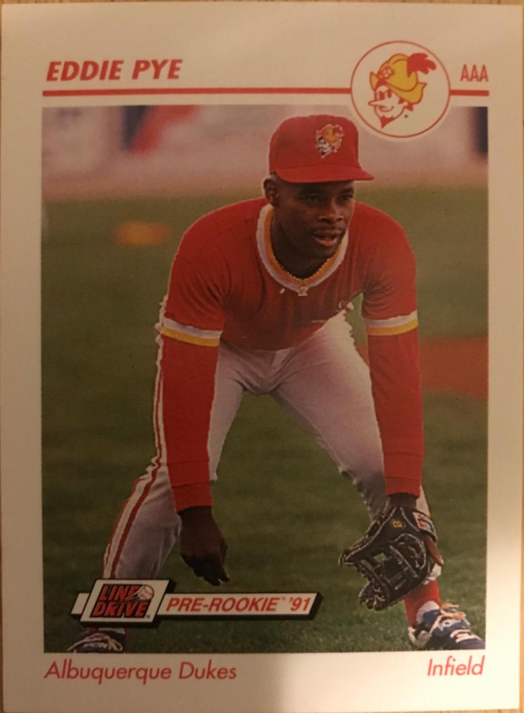 Eddie Pye #18 Baseball Cards 1991 Impel Line Drive