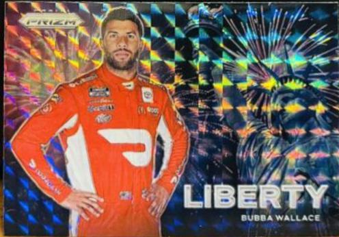 Bubba Wallace #L18 Racing Cards 2021 Panini Prizm Liberty