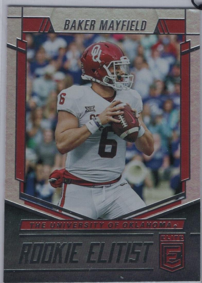 Baker Mayfield #RE-4 Football Cards 2018 Panini Donruss Elite Rookie Elitist