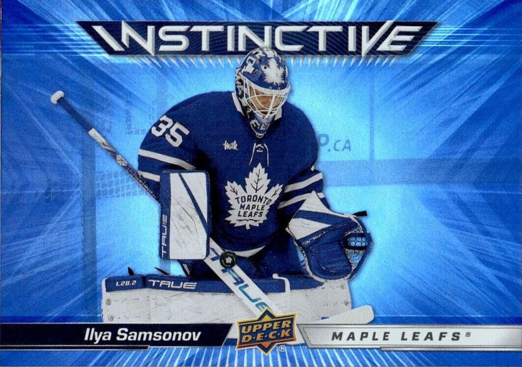 Ilya Samsonov #IN-1 Hockey Cards 2023 Upper Deck Instinctive