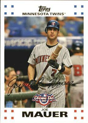 Joe Mauer #43 Baseball Cards 2007 Topps Opening Day