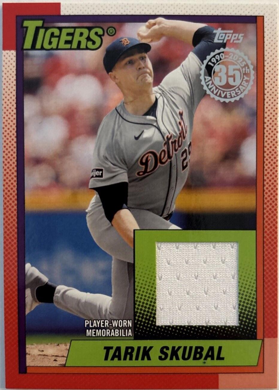 Tarik Skubal #T90R-TRS Baseball Cards 2025 Topps 1990 Relic