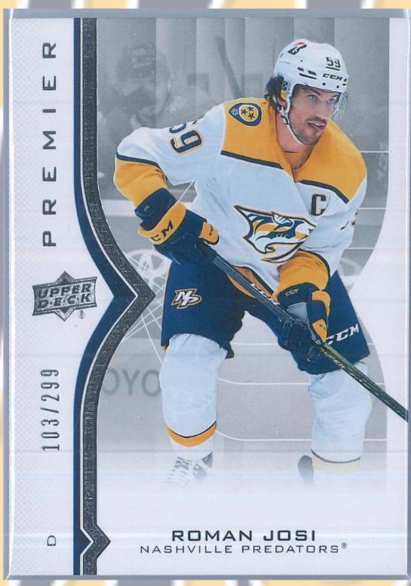 Roman Josi #42 2020-21 Upper Deck Premier Hockey
