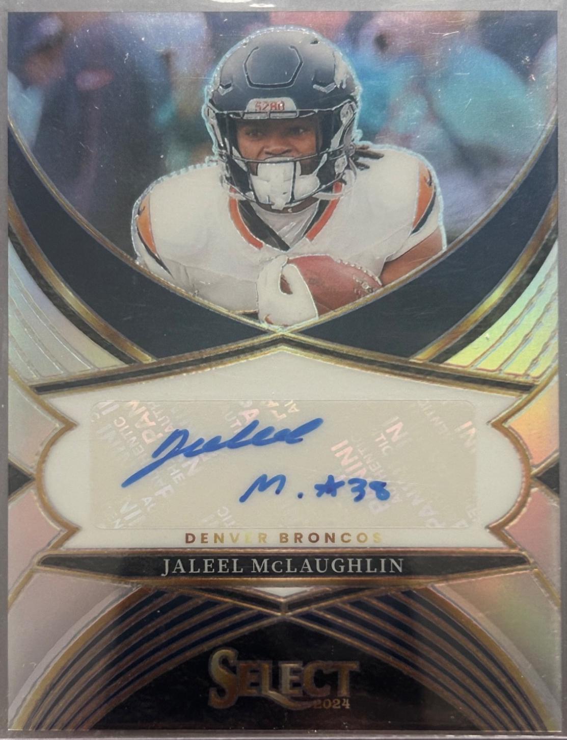 Jaleel McLaughlin #63 2024 Panini Select Football Select Signatures